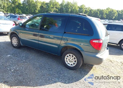 2001 Chrysler Voyager из США, поврежденный, VIN 1C4GJ25G21B101415
